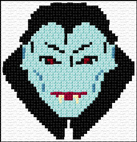 Vampire free cross-stitch pattern