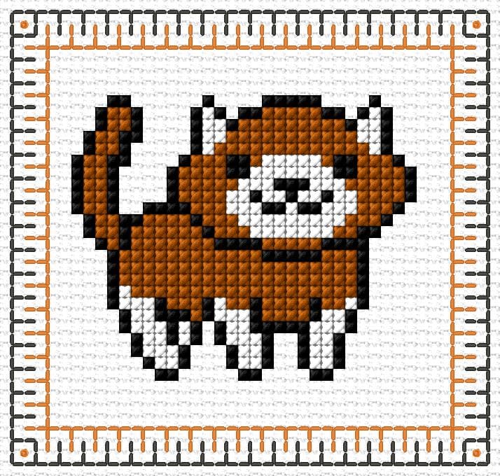 Cat free cross-stitch pattern
