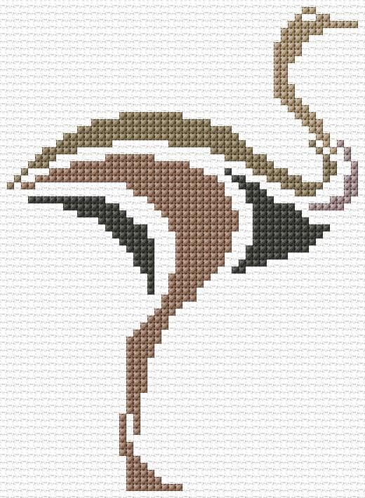 Rhea free cross-stitch pattern